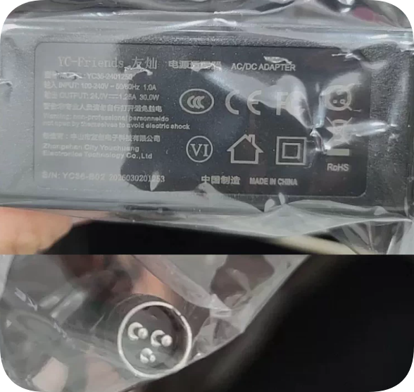 *Brand NEW*12V 1.25A 30.0W Compatible with YC-Friends Youcan Power YC36-2401250 adapter